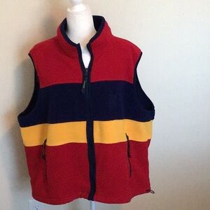 EBTEK Eddie Bauer men fleece vest size XL/XG zipper closure zipper pockets used